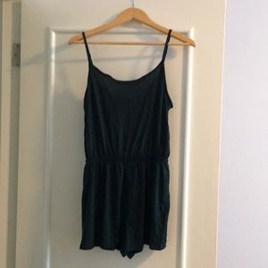 Dark Forest Green Romper